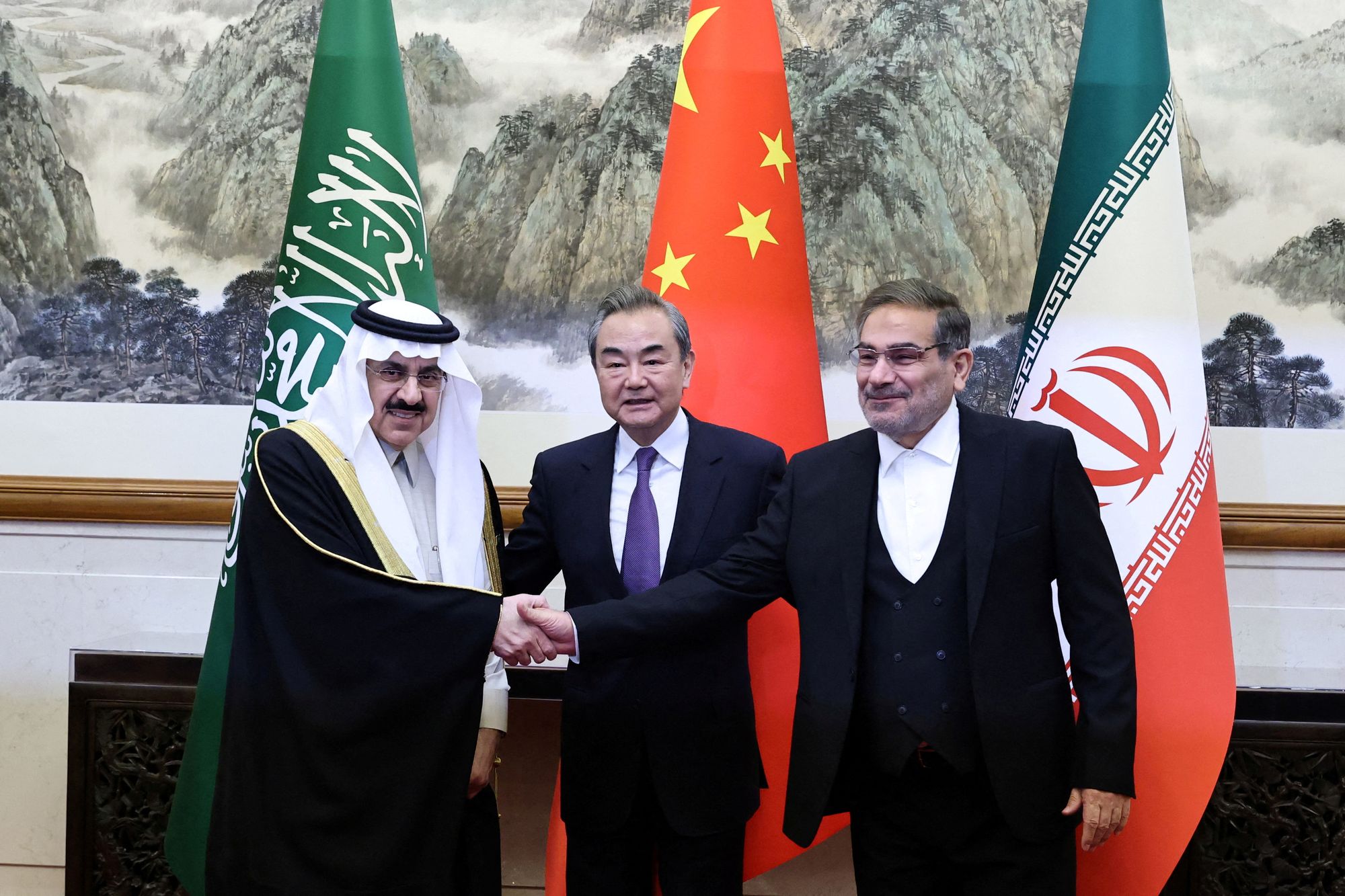 Heads from China, Saudi Arabia and Iran meet in Beijing.