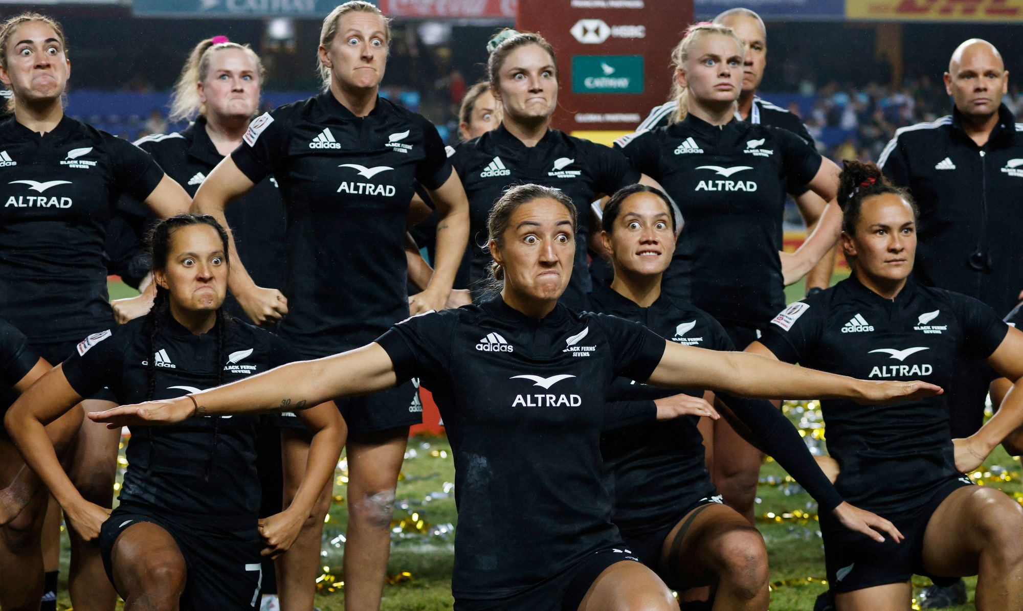 New Zealand women's team won gold at the Hong Kong rugby Sevens