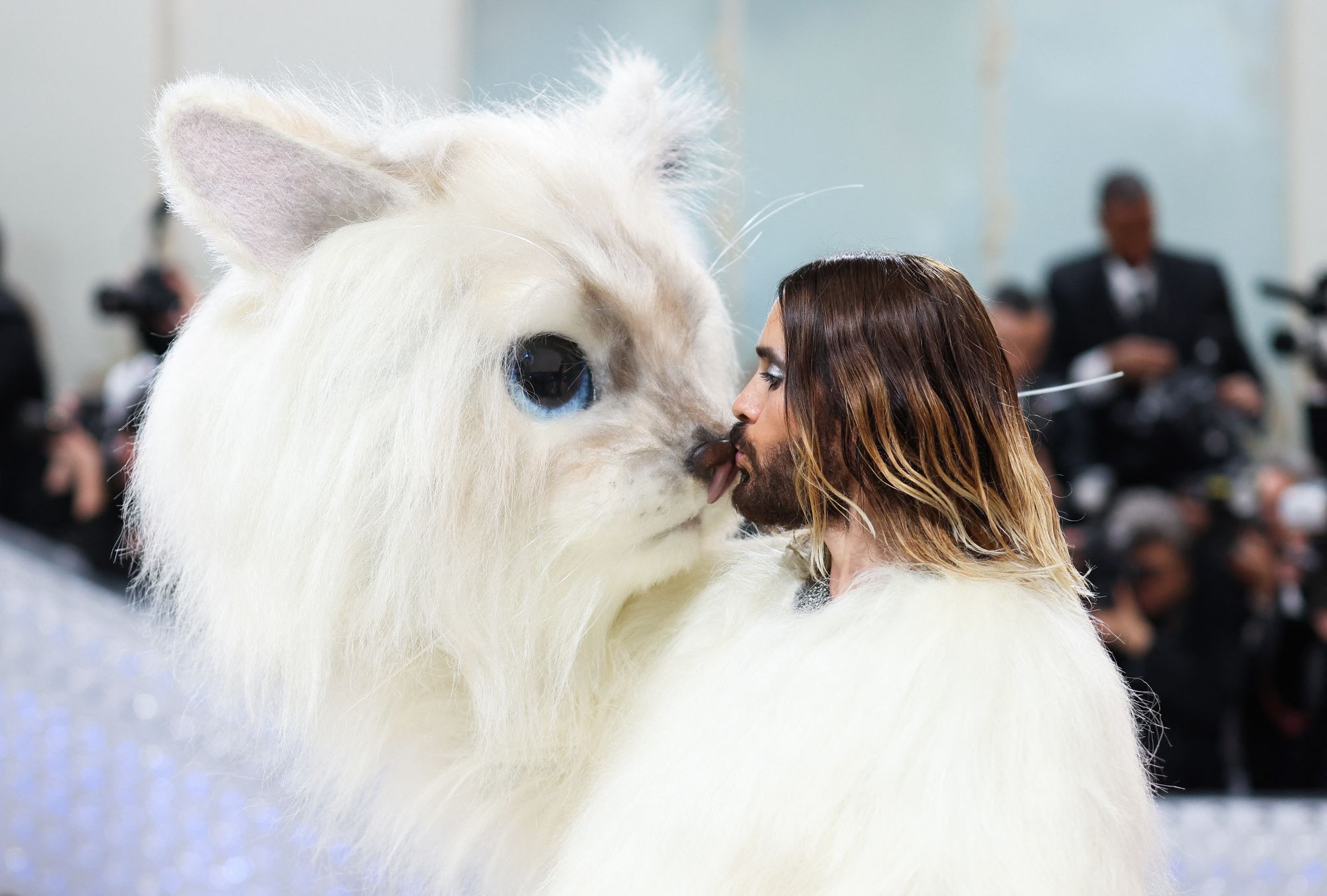 Jared Leto as Choupette at the Met Gala