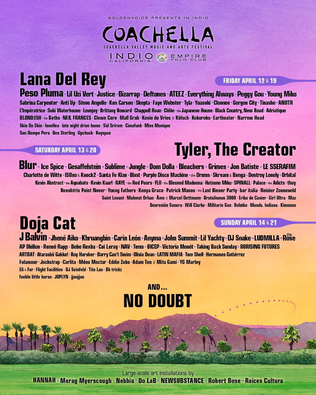 Coachella lineup