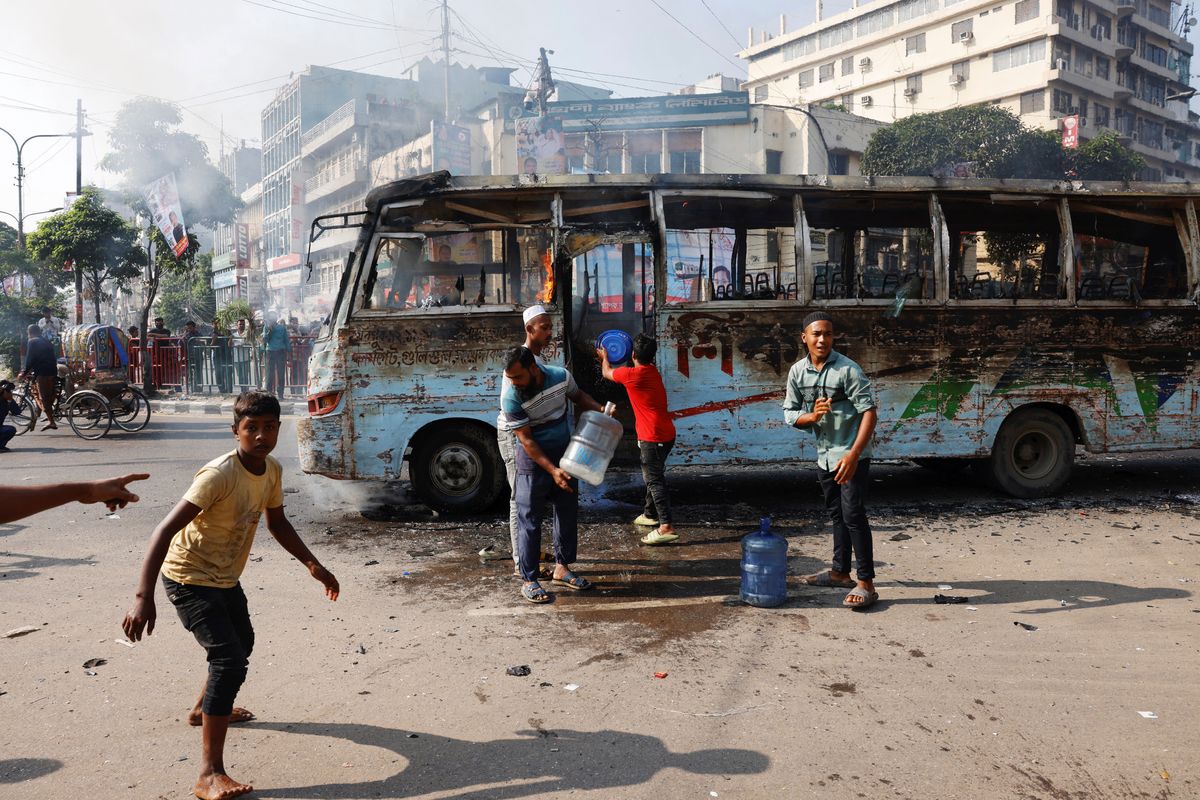 Protests in Bangladesh turn violent