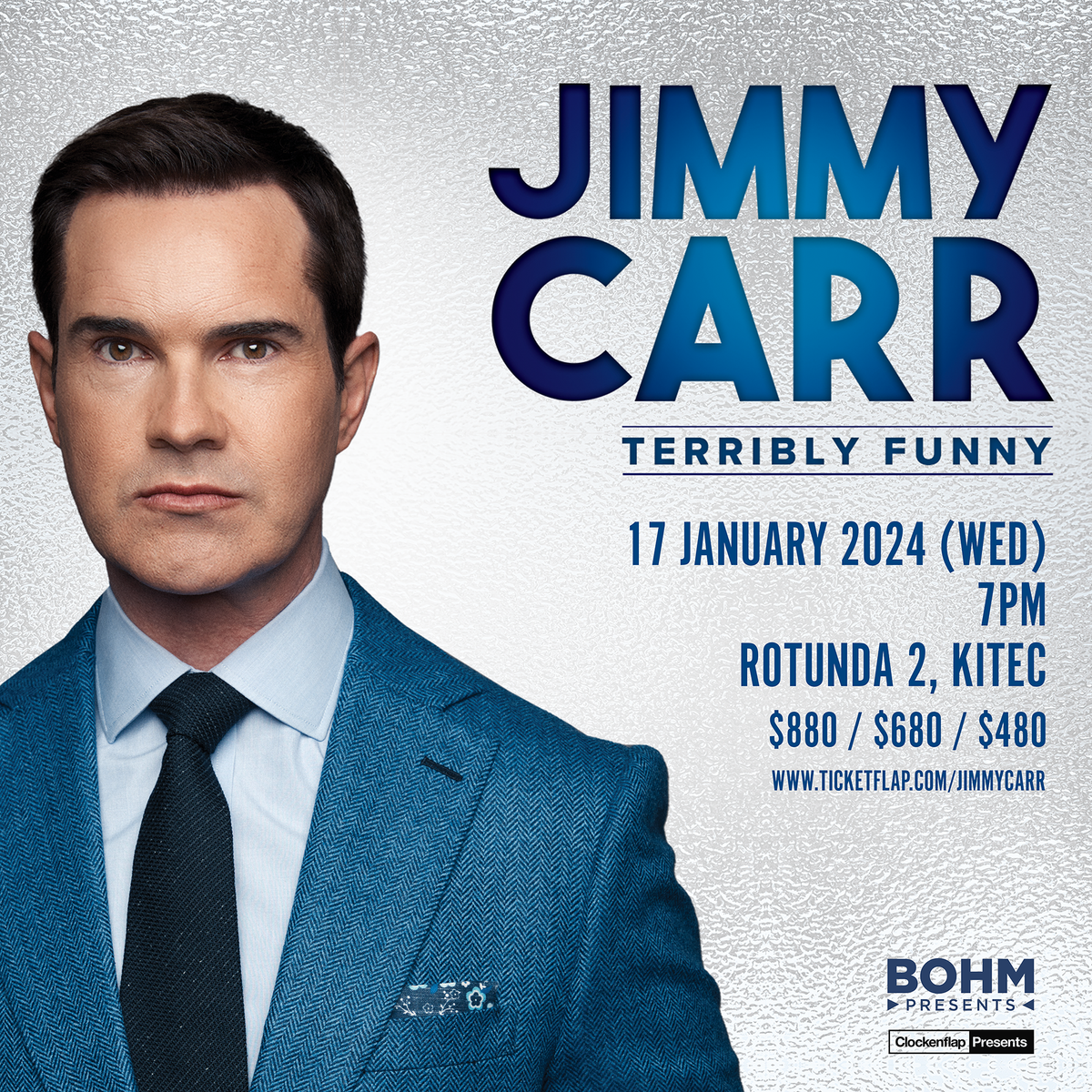 Jimmy Carr is back in Hong Kong in January, 2024