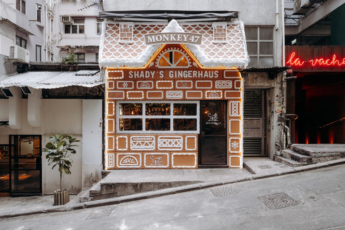 Hong Kong’s Shady Acres and Monkey 47  present "Shady's Gingerhaus" for a cozy Christmas