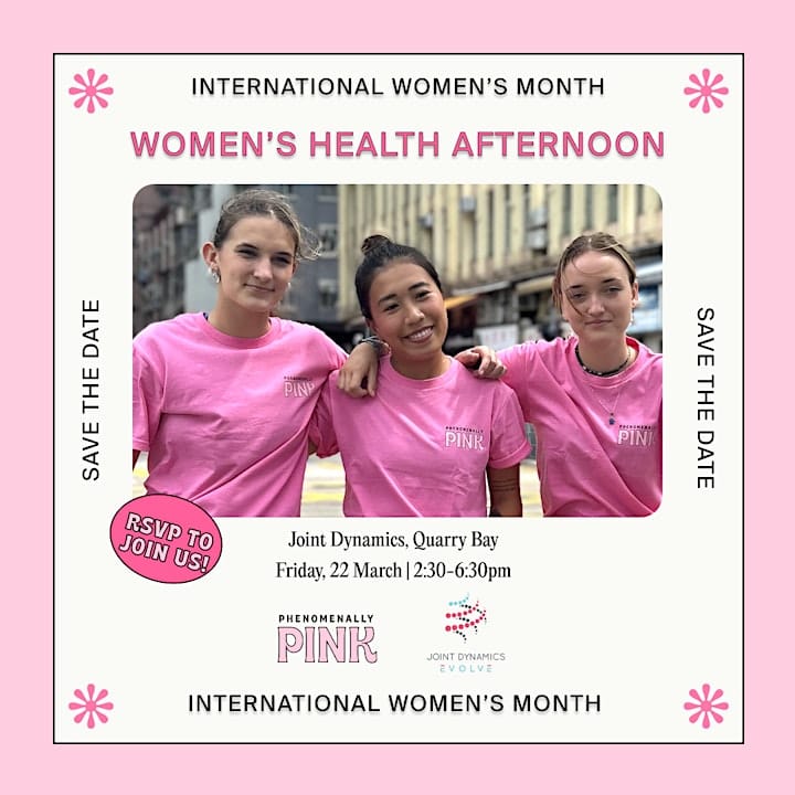 Hong Kong’s Phenomenally Pink and Joint Dynamics celebrate International Women’s Month with women's health afternoon