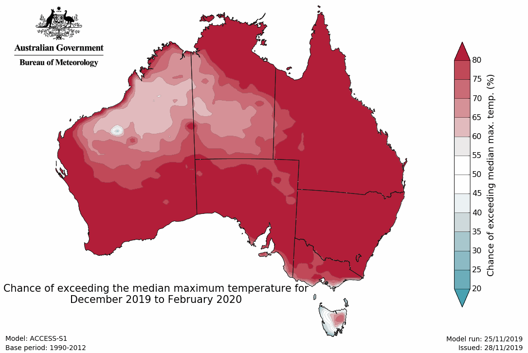 Australia has charted its hottest day ever on Tuesday