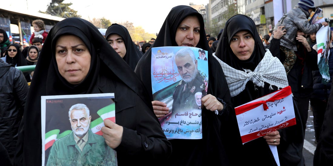 Soleimani’s daughter warns US of “dark day” to come as Iranians gather for funeral