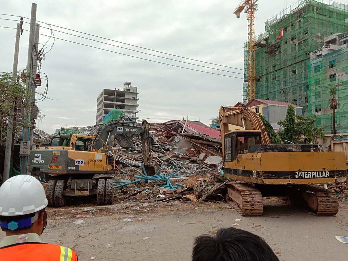 36 killed in Cambodia after building collapses