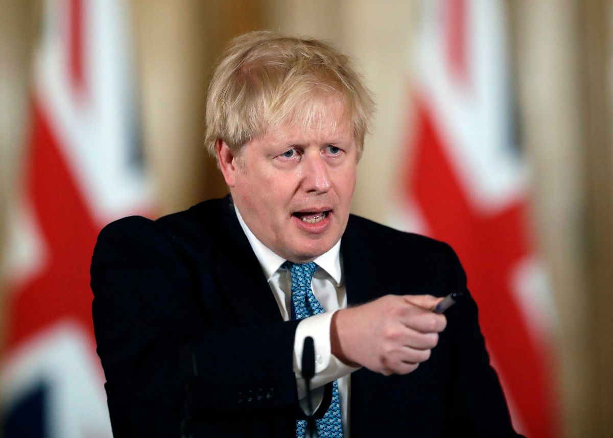 Prime Minister Boris Johnson returns to work