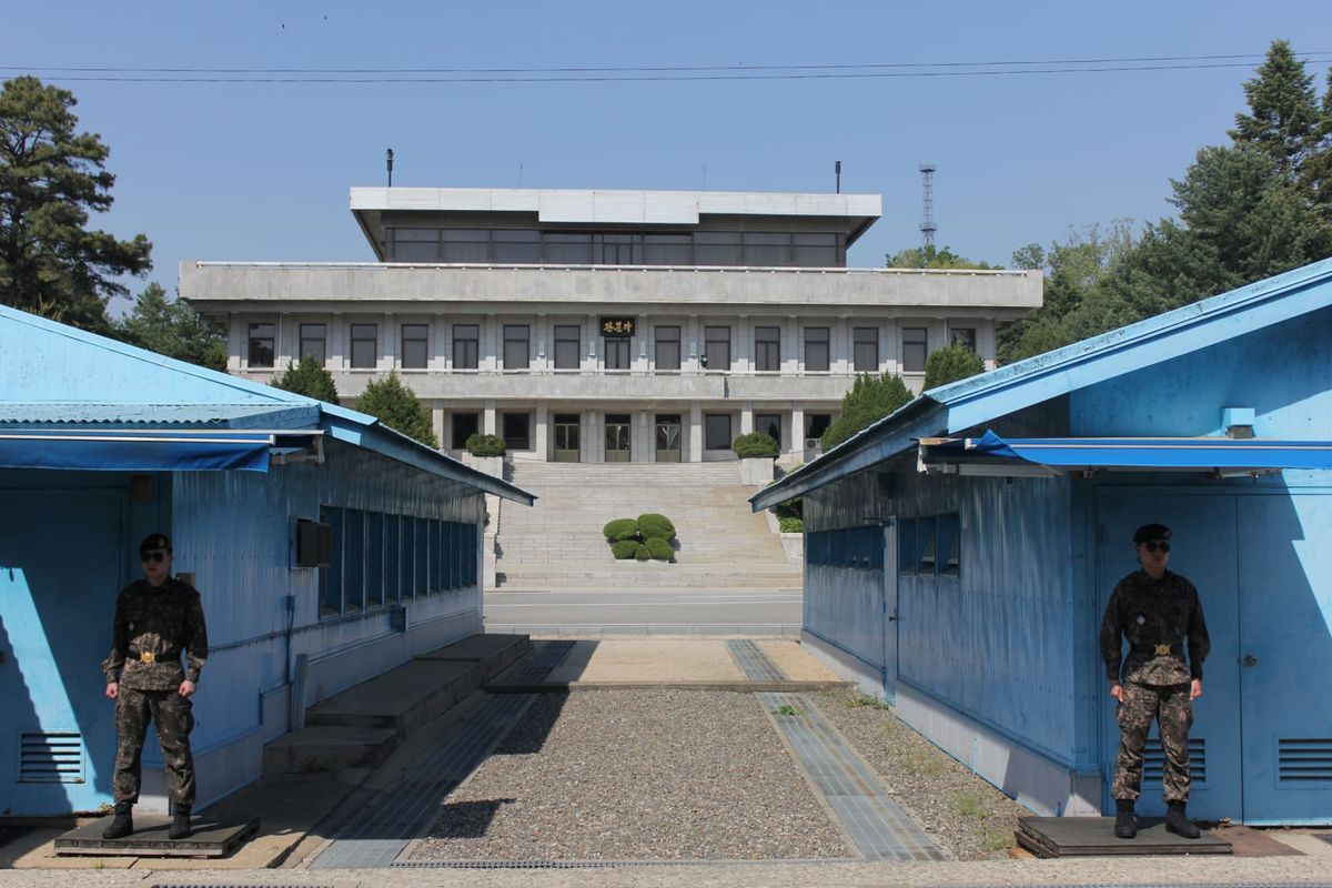 Gunshots fired at the DMZ, the border separating North and South Korea