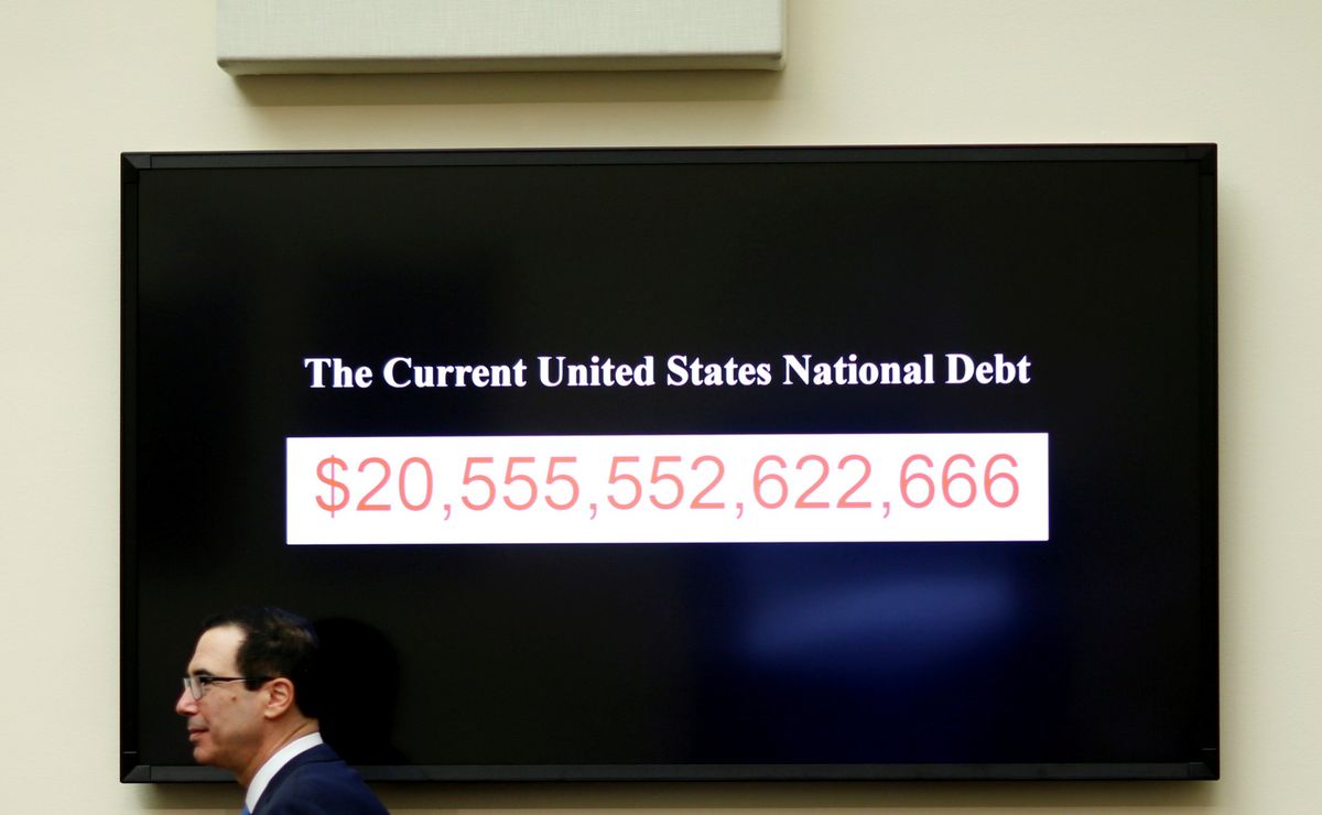 How has US debt grown under Trump’s presidency?