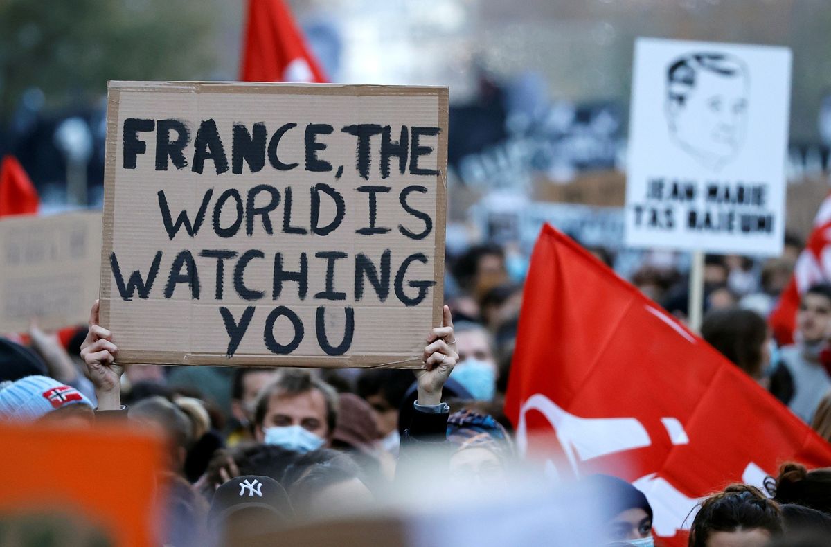 French law banning the filming of police faces scrutiny at home and abroad