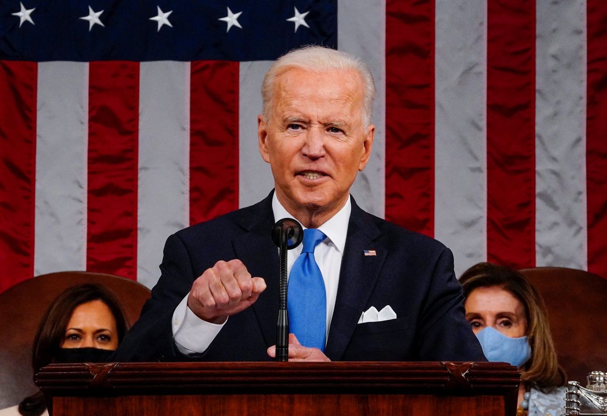 What did Biden get done in his first 100 days?