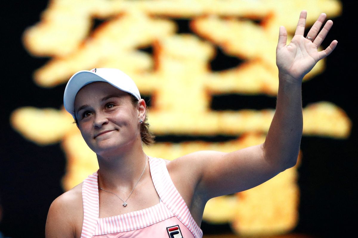 How are people reacting to tennis star Ashleigh Barty’s departure?