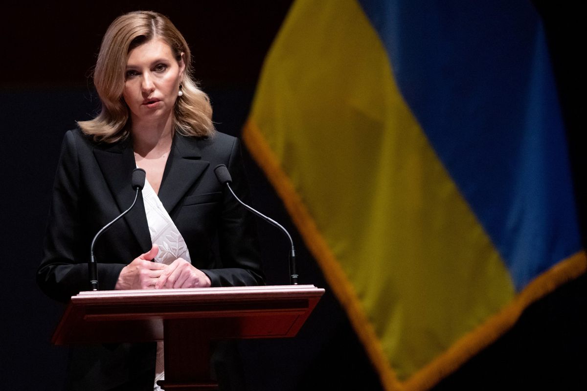 Ukraine First Lady Zelenska says that the war has made her son want to become a soldier