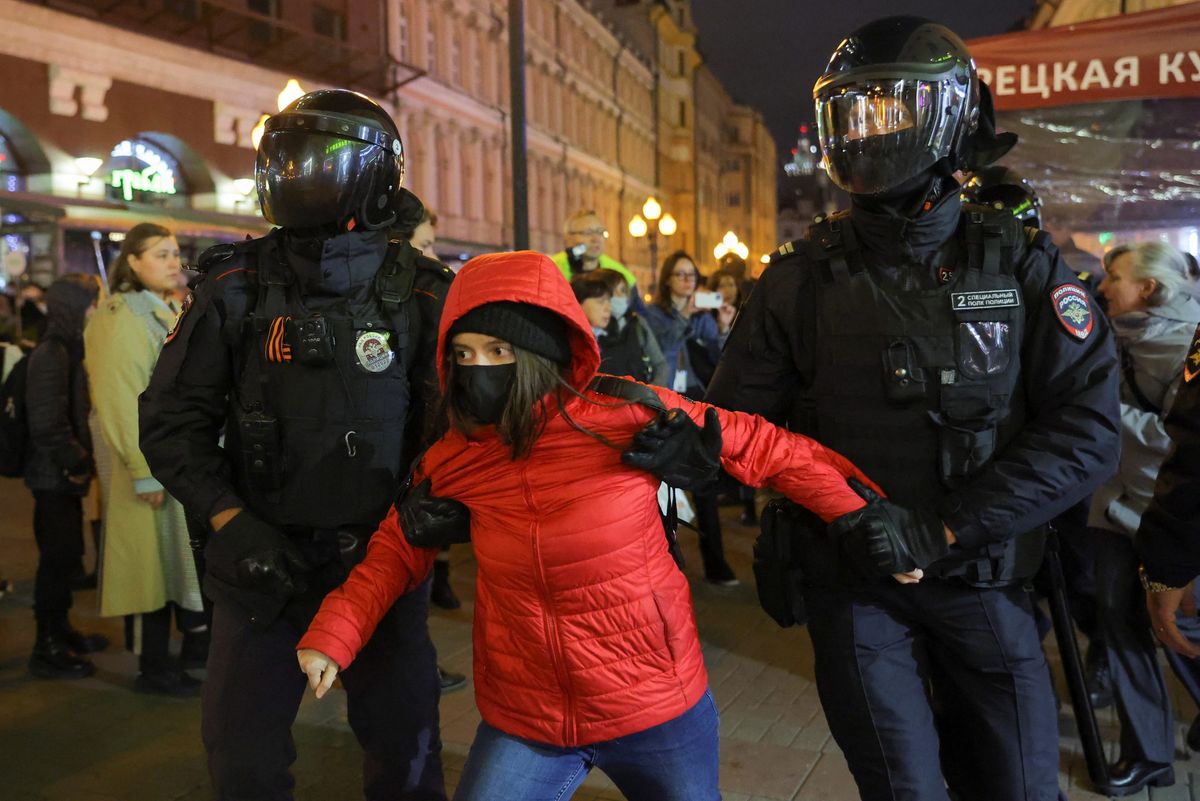 More than 1,300 Russians have been arrested in nationwide anti-war protests