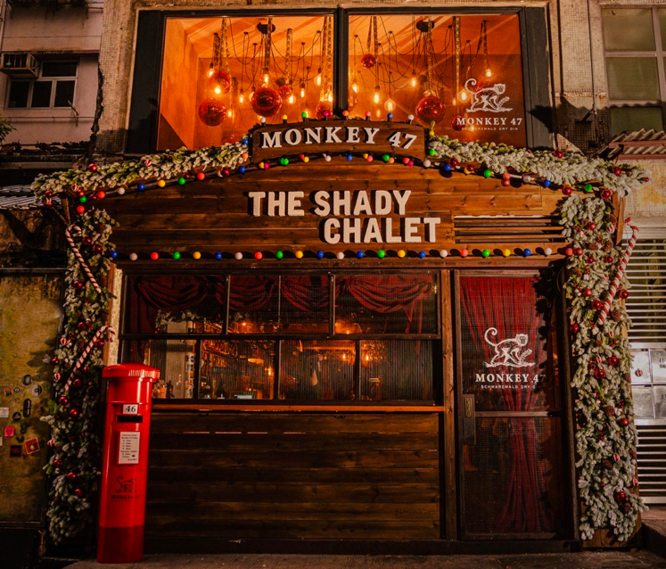 Celebrate the holiday season with Monkey 47 Gin and Shady Acres at The Shady Chalet