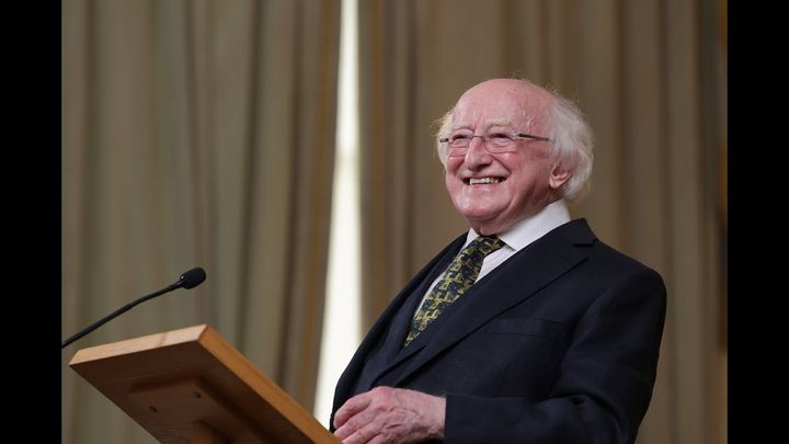 The president of Ireland hates homework like the rest of us