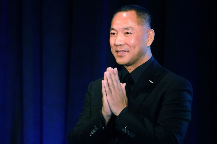 Chinese exiled billionaire and friend of Steve Bannon, Guo Wengui 
