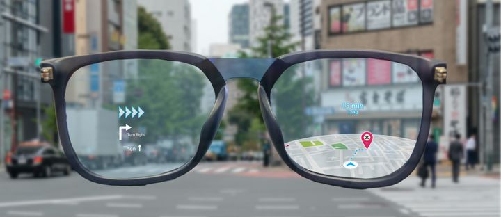 illustration of smart glasses