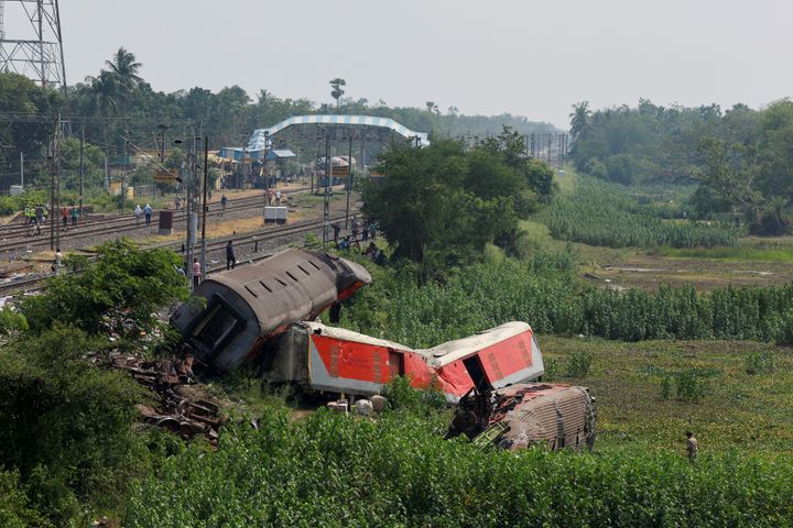 Deadly train crash in India