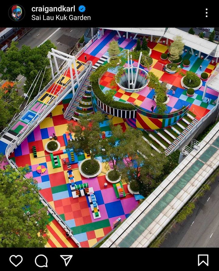 “Prismatic” playground art installation Hong Kong