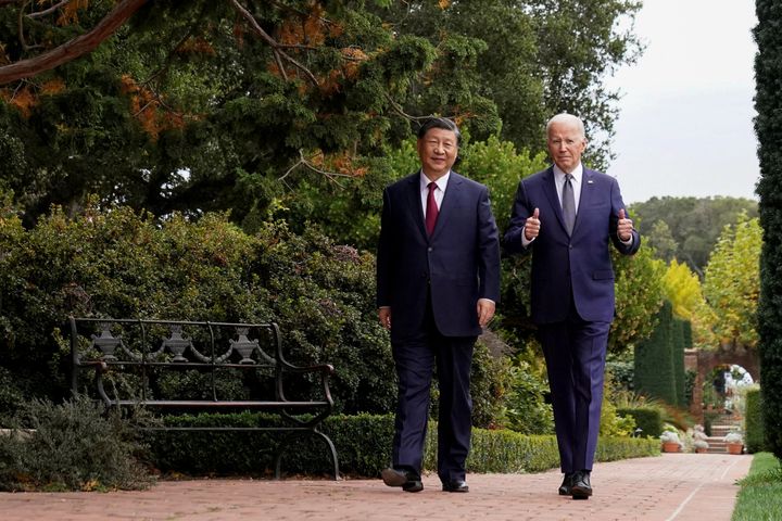 Joe Biden and Xi Jinping