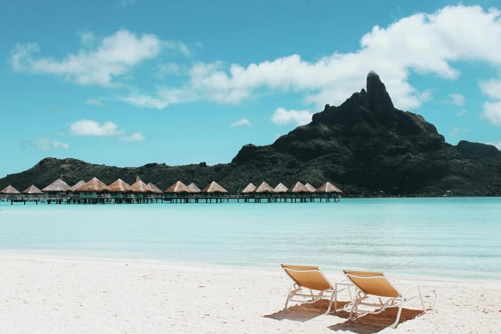 chairs on a beach