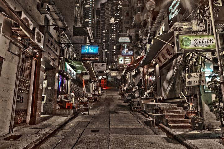 Peel Street in Hong Kong