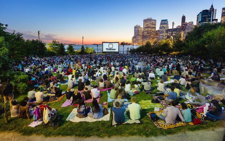 outdoor movie in NYC