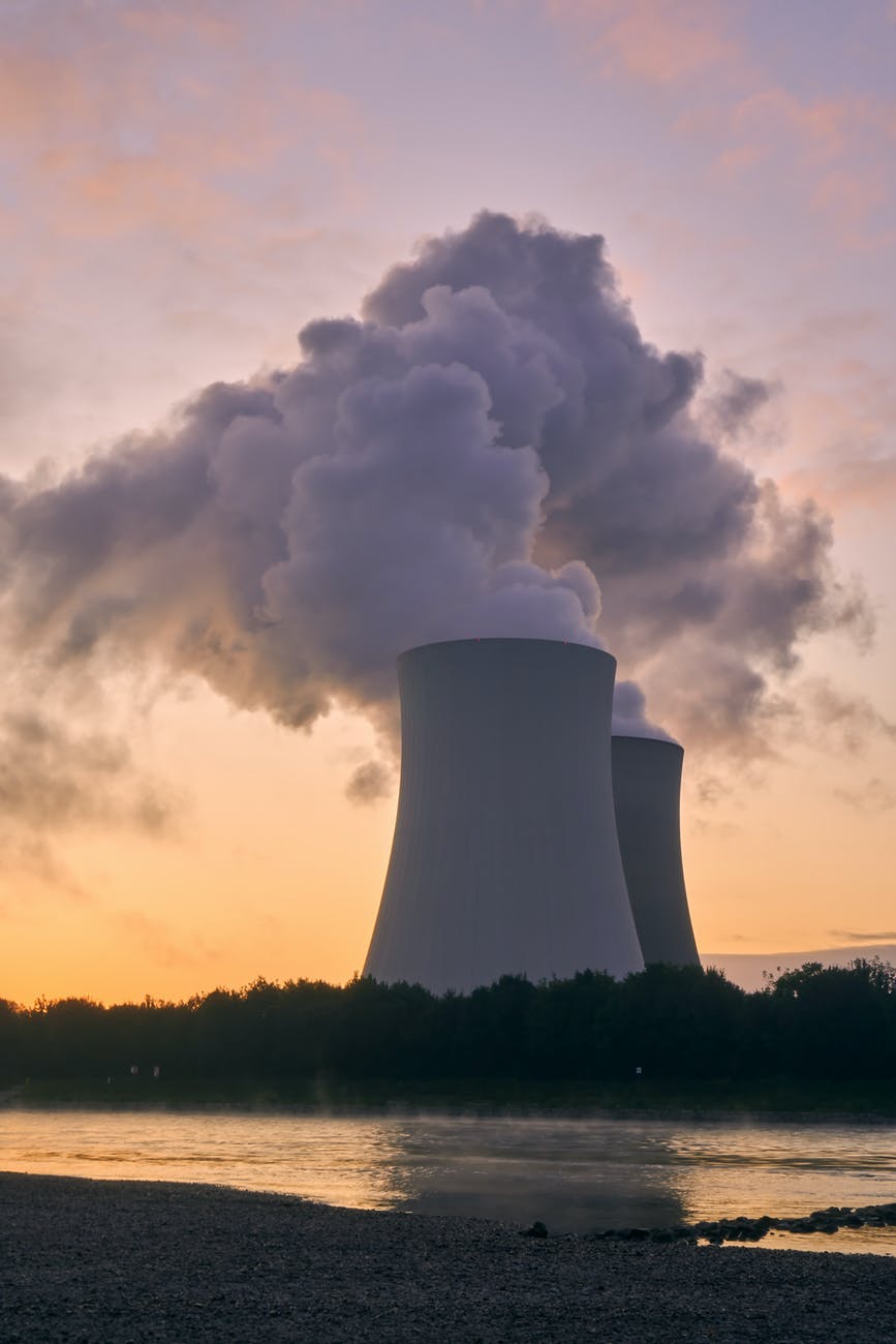 nuclear power plant - the difference between climate change and global warming